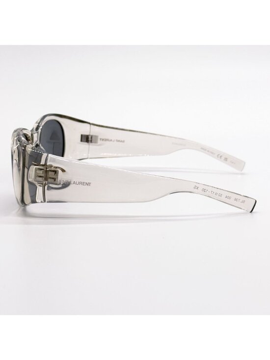 New Saint Laurent Sunglasses SL736 004 Clear Gray Eyewear main image 5